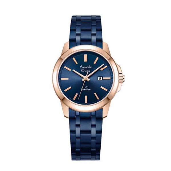 Alexandre Christie AC 1017 Rosegold Blue Lady LDBURBU